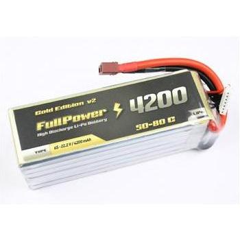 FullPower 4S 14.8V 4200mAh 50C Gold Edition V2 Deans